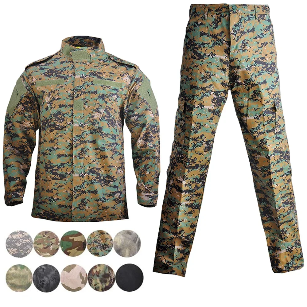 Uniforme táctico camuflaje Airsoft – Chaqueta y pants combate