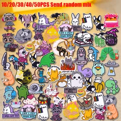 Parches termoadhesivos bordados rana y gato de dibujos animados