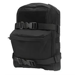 Mochila táctica hidratación mini MOLLE en nylon con cremallera