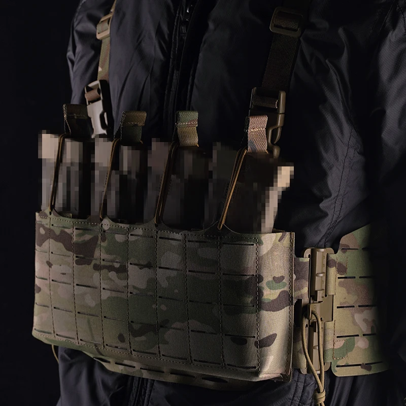Chaleco Táctico MOLLE con Portacargadores Cuádruple 5.56/7.62 - imagen 5