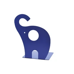 Sujetalibros metálico con diseño de elefante para escritorio