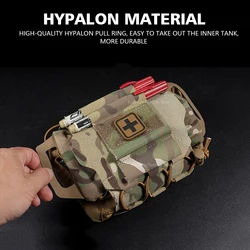 Bolsa táctica MOLLE despliegue rápido para botiquín EDC