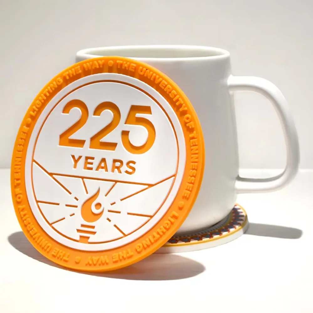 Posavasos de té con logotipo, silicona y PVC suave resistente al calor - imagen 2