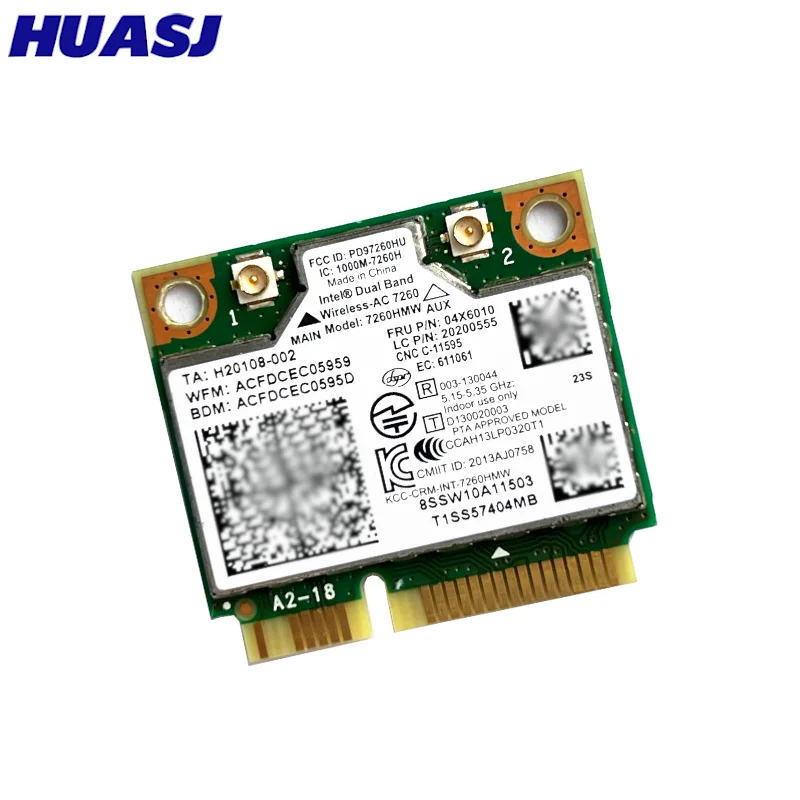 Tarjeta WiFi Intel 7260AC PCI-e doble banda para portátil - imagen 4
