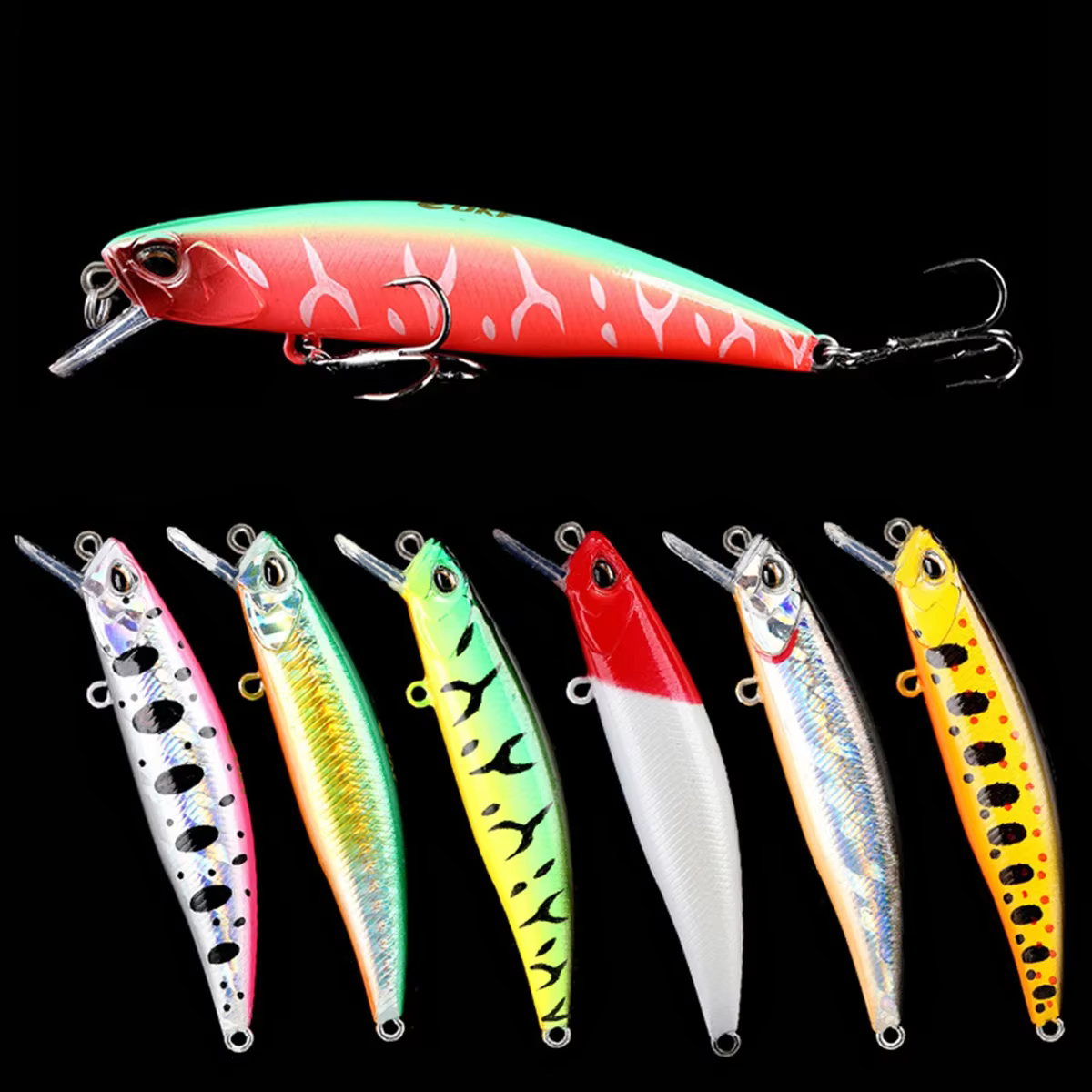 Señuelo jerkbait suspendido 75mm para trucha y carpa – Pececillo artificial - imagen 4