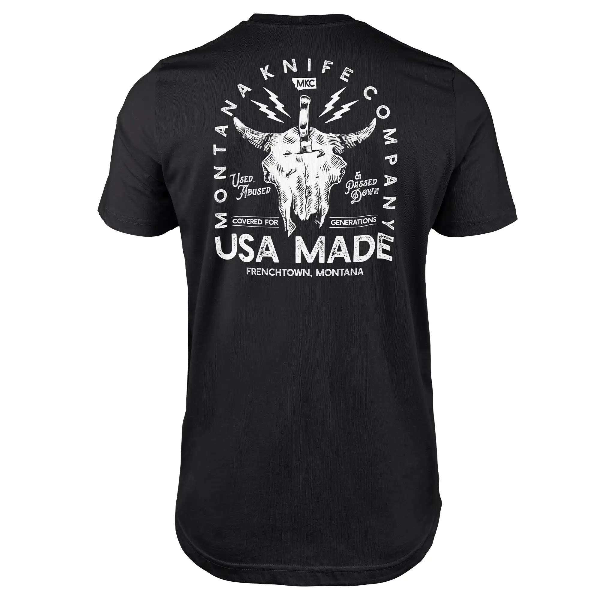 MKC BISON SKULL Camiseta táctica de calavera negra unisex - imagen 4