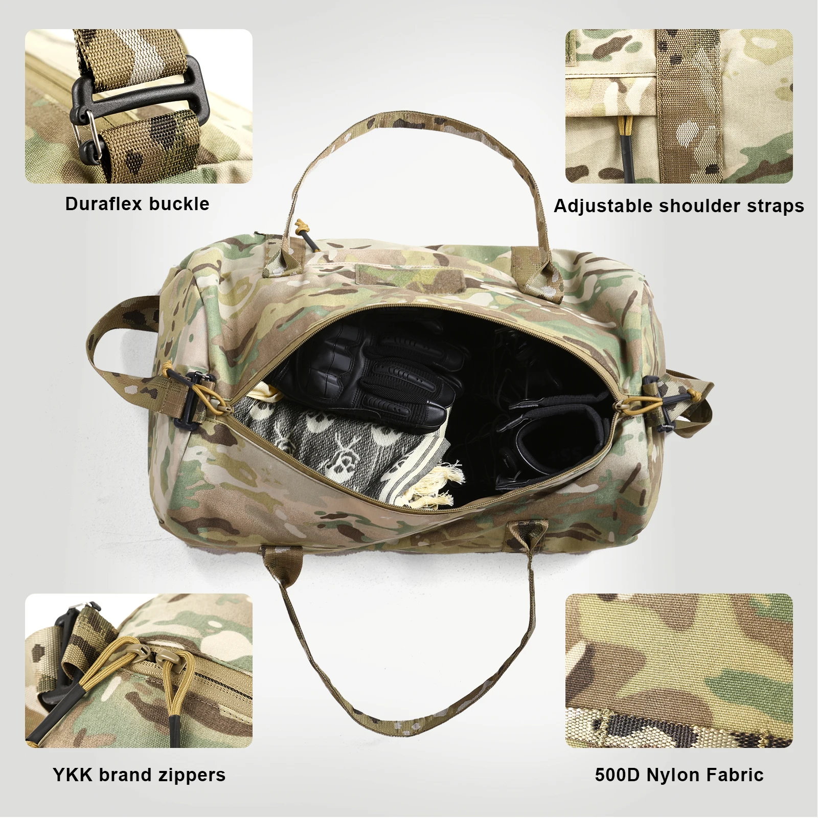 VOTAGOO Bolsa de Viaje Táctica de Gran Capacidad para Aire Libre - imagen 3