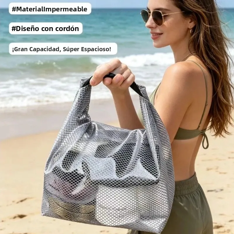 Bolsa impermeable estanca gran capacidad para aseo con botón a presión - imagen 4