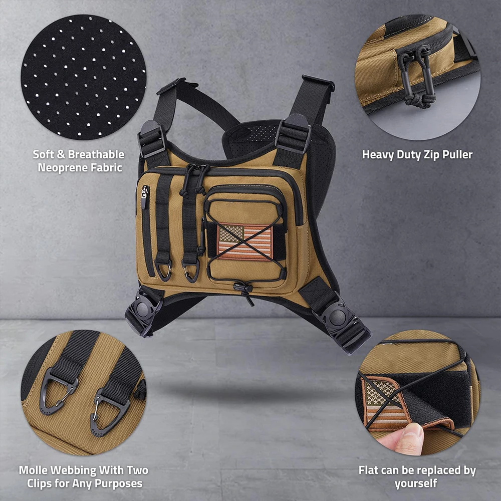 Chaleco táctico ajustable transpirable antirrobo ligero para correr - imagen 3