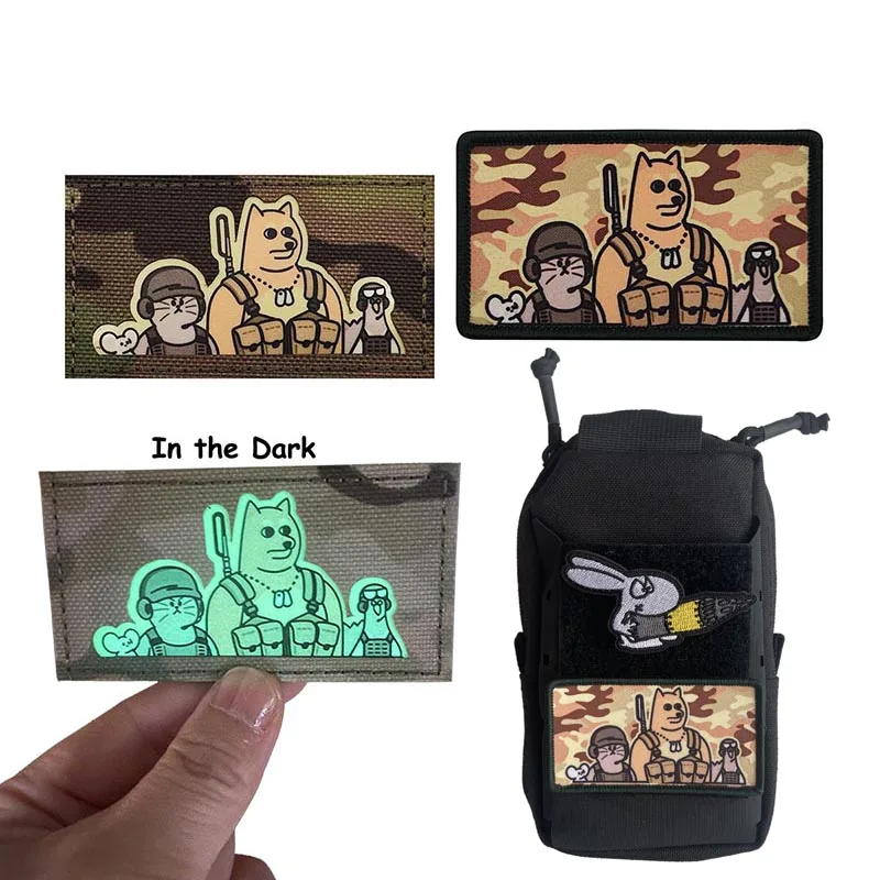 Set de parches bordados con diseños de animales