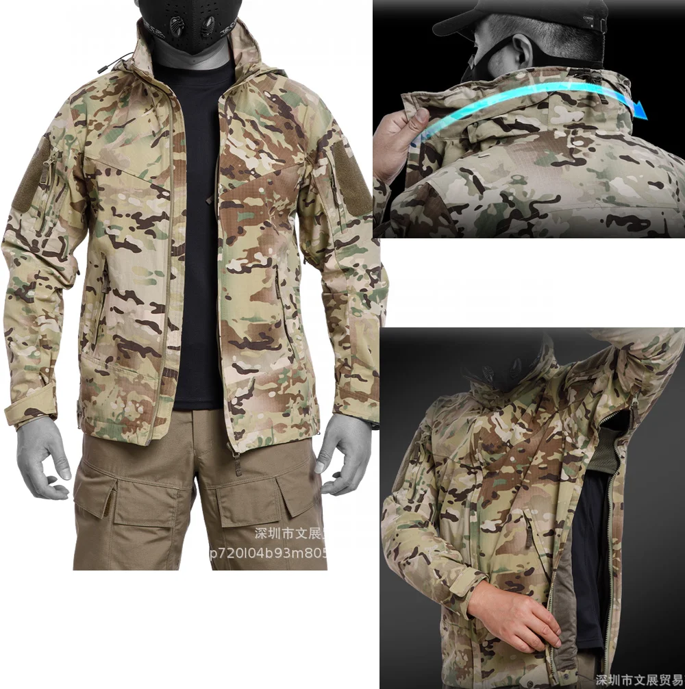Chaqueta táctica camuflaje a prueba de viento y salpicaduras - imagen 3