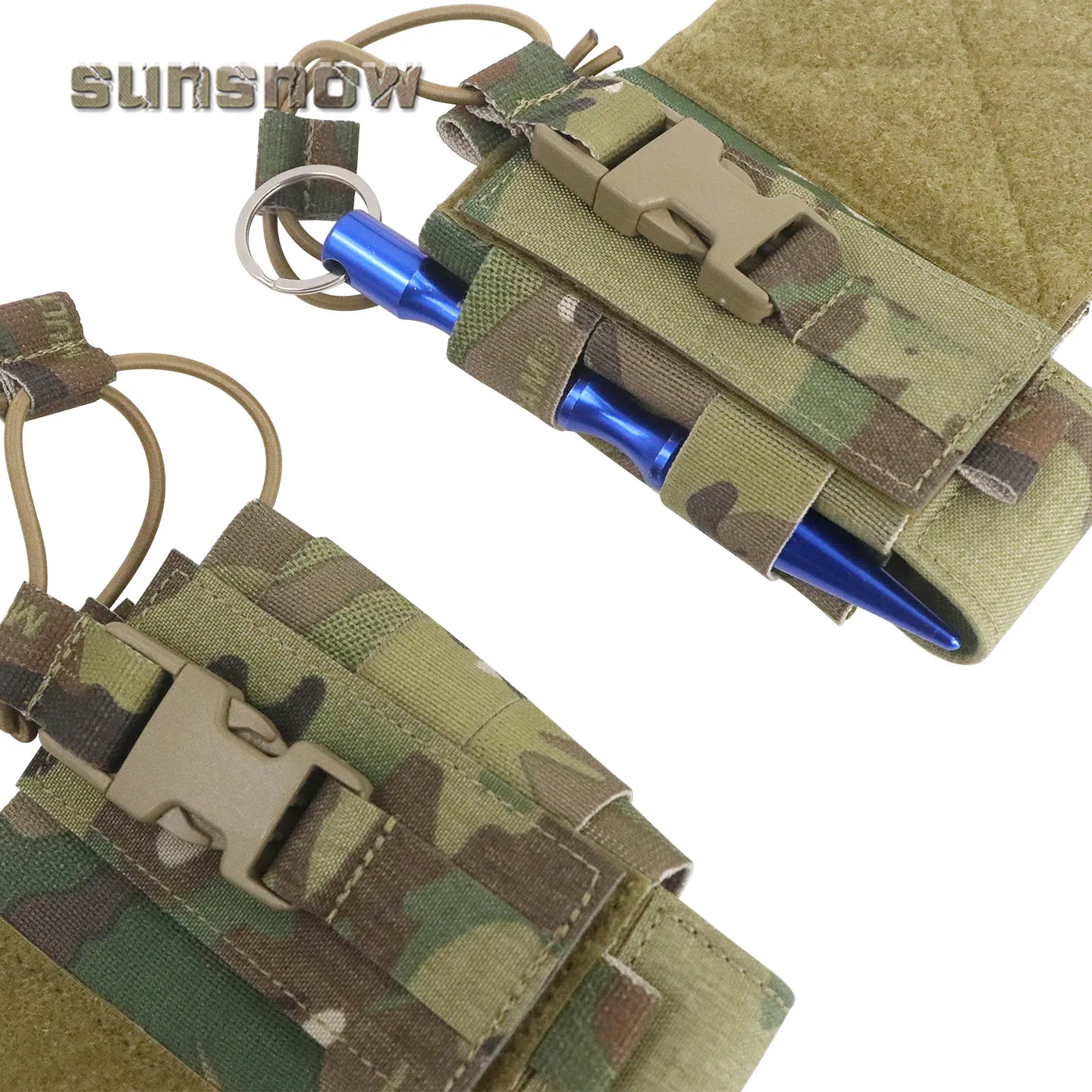 Funda táctica lateral para walkie talkie y radio de chaleco - imagen 3
