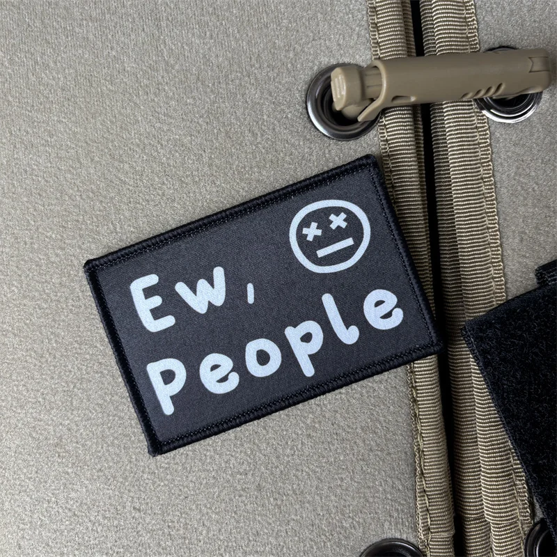 Parche de moral táctico Ew, People para mochila y brazalete - imagen 2