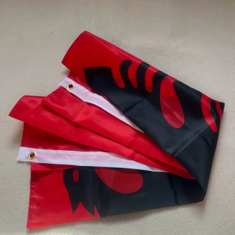 Bandera Albania poliéster doble cara resistente al viento y exterior