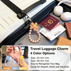 Cordón para teléfono con pulsera de cuentas estilo macaron