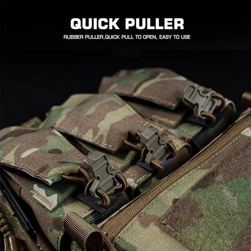 V5 FCPC chaleco táctico Airsoft con panel trasero y bolsa Triple - imagen 2