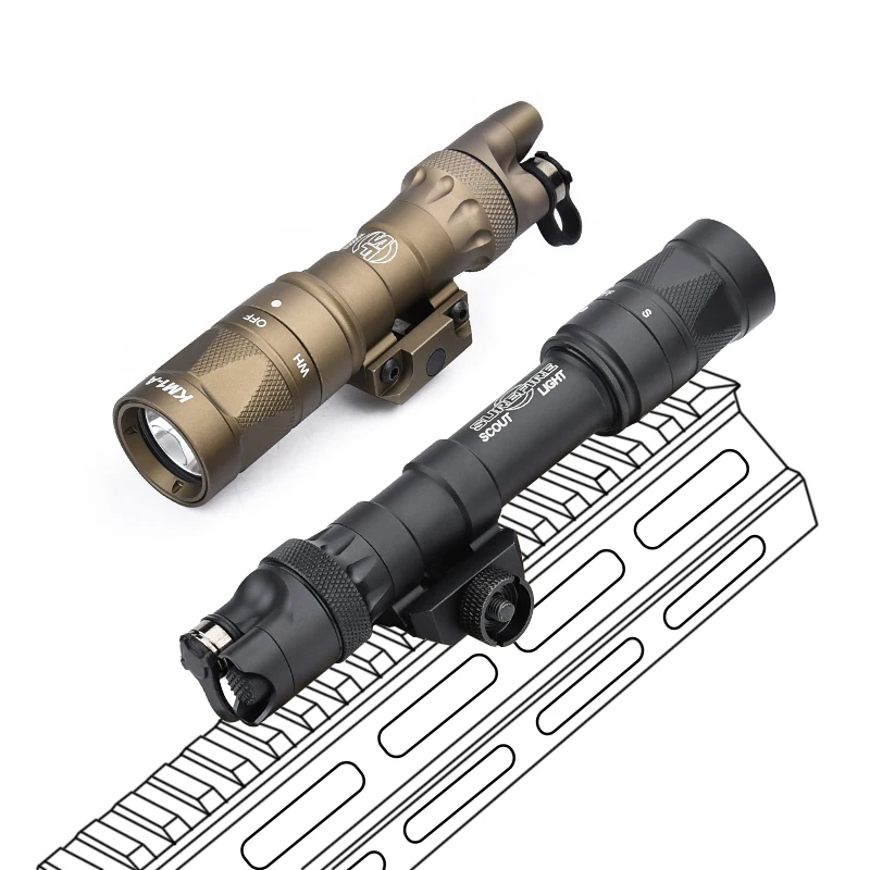 Linterna táctica M300W M600W LED blanco estroboscópica Metal - imagen 4