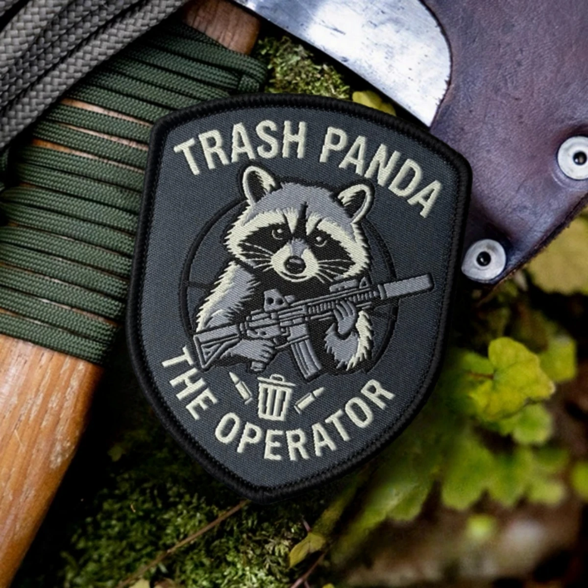 TRASH PANDA Parche táctico bordado con gancho y bucle para MOLLE - imagen 5