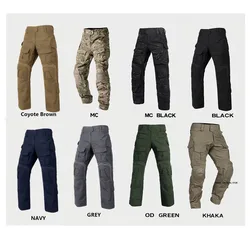 G3 Pantalones tácticos de combate gris ripstop con ajuste