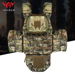 YAKEDA chaleco táctico impermeable desmontable con bolsa de equipo