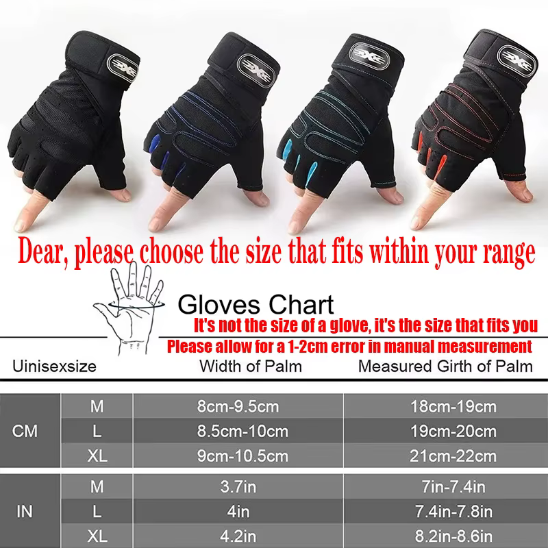 Guantes de gimnasio con protección y muñequera