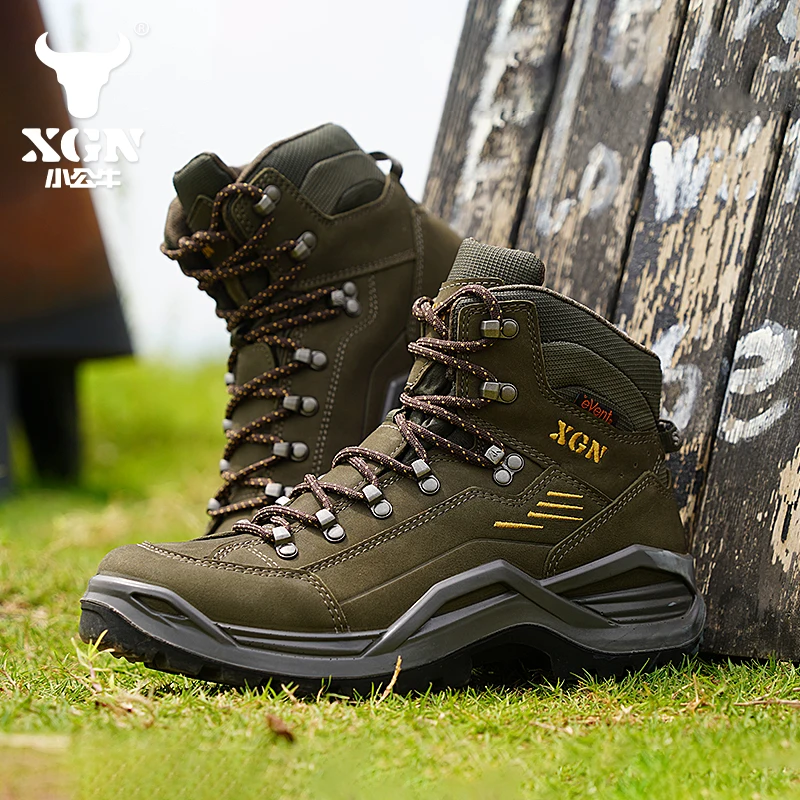XGN botas tácticas impermeables de piel para trekking transpirables - imagen 3