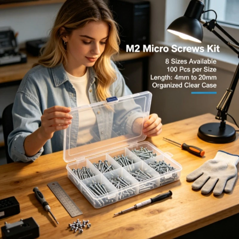 Kit tornillos autorroscantes Phillips acero carbono niquelado cabeza avellanada - imagen 4