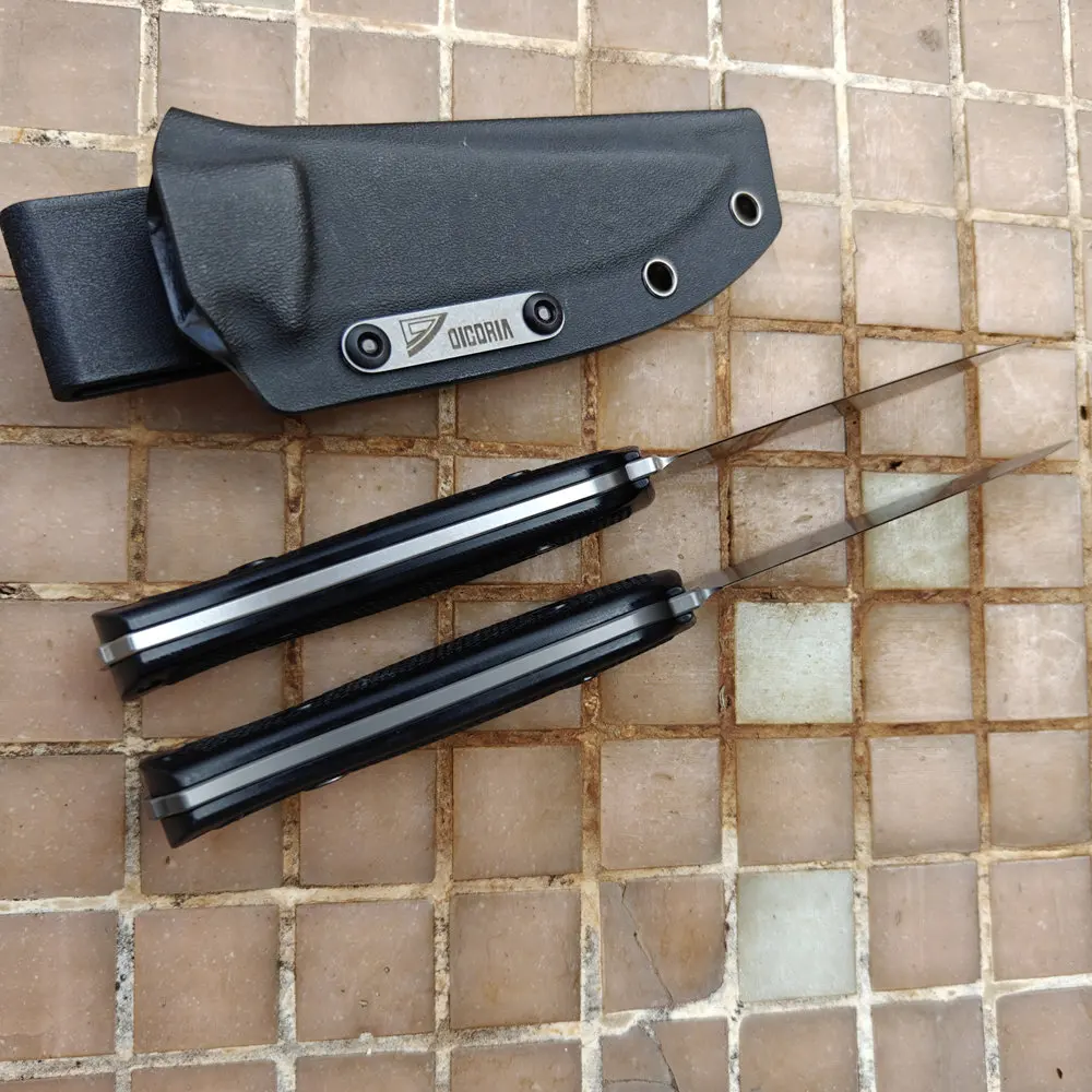 DICORIA cuchillo fijo EDC de acero con mango G10 para camping - imagen 3