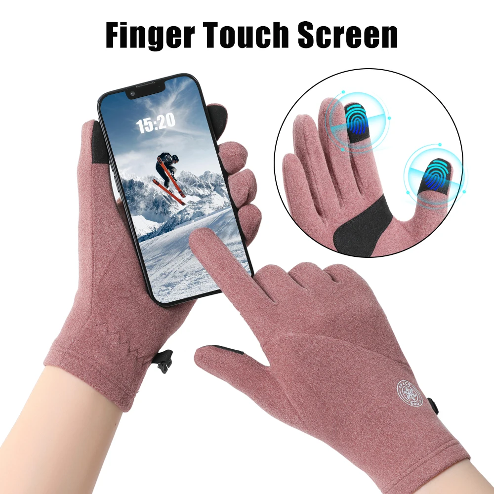 Guantes de invierno para mujer con protección frente al frío y ajuste cómodo