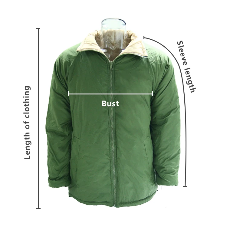Chaqueta militar ripstop reversible vista exterior