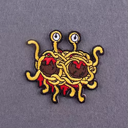 Parche MOLLE Pastafariano Flying Spaghetti Monster termoadhesivo