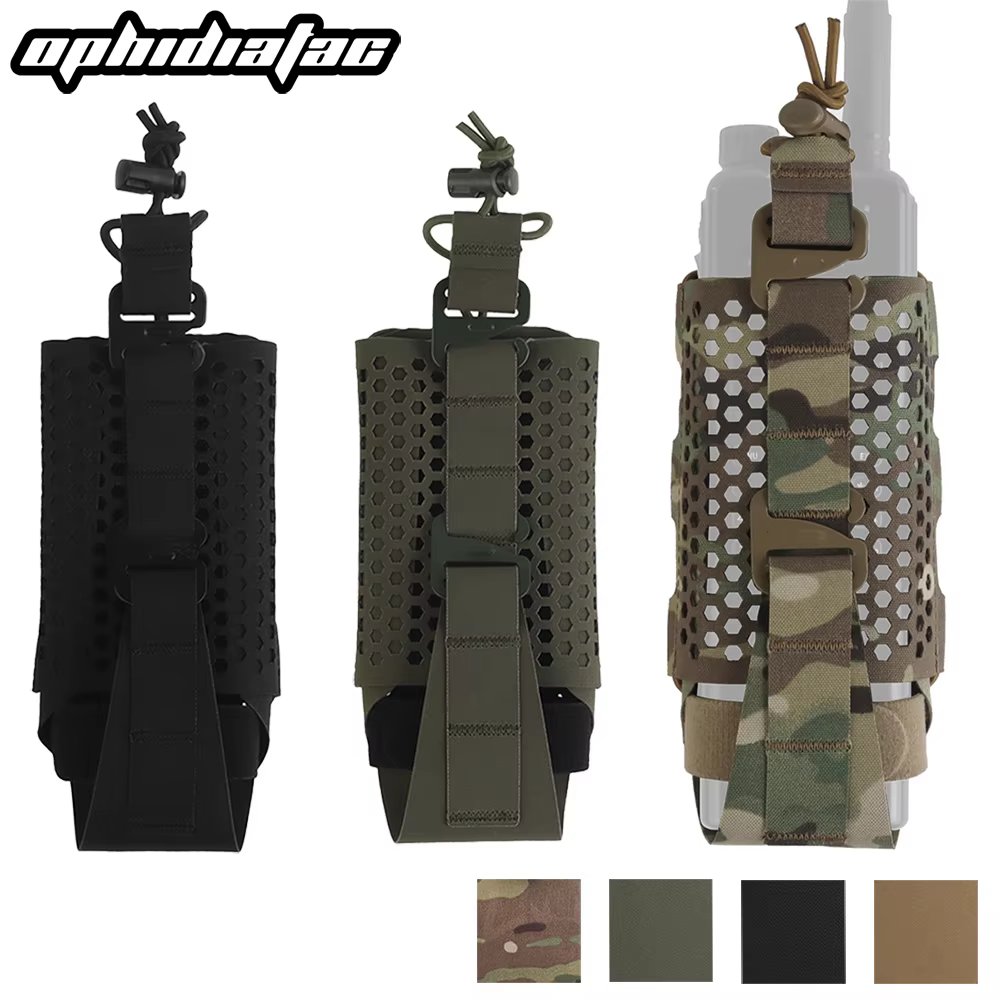 OPHIDIANTAC Bolsa de Radio MOLLE universal para caza, camping y moto