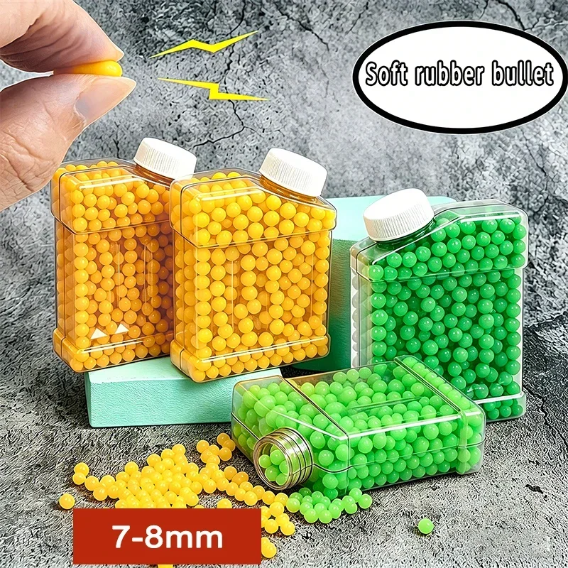 Bolas de seguridad goma verde/naranja no tóxicas para pistolas juguete - imagen 4