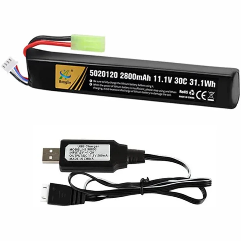 Batería LiPo recargable con conector Mini Tamiya para Airsoft - imagen 3