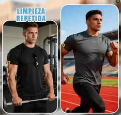 Camiseta táctica secado rápido militar manga corta para senderismo