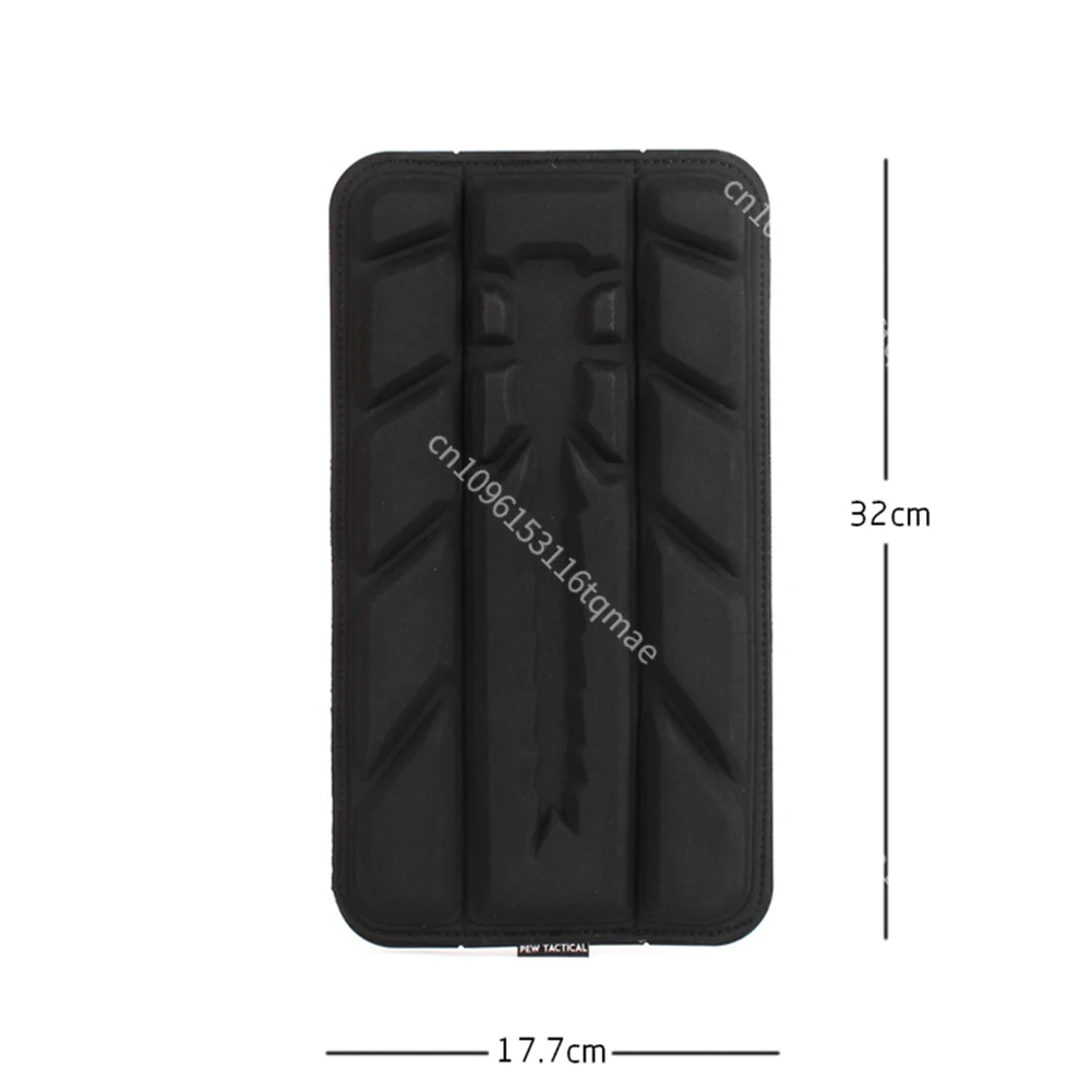 Almohadilla trasera táctica FLATPACK Plus negra transpirante