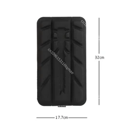 Almohadilla trasera táctica FLATPACK Plus negra transpirante