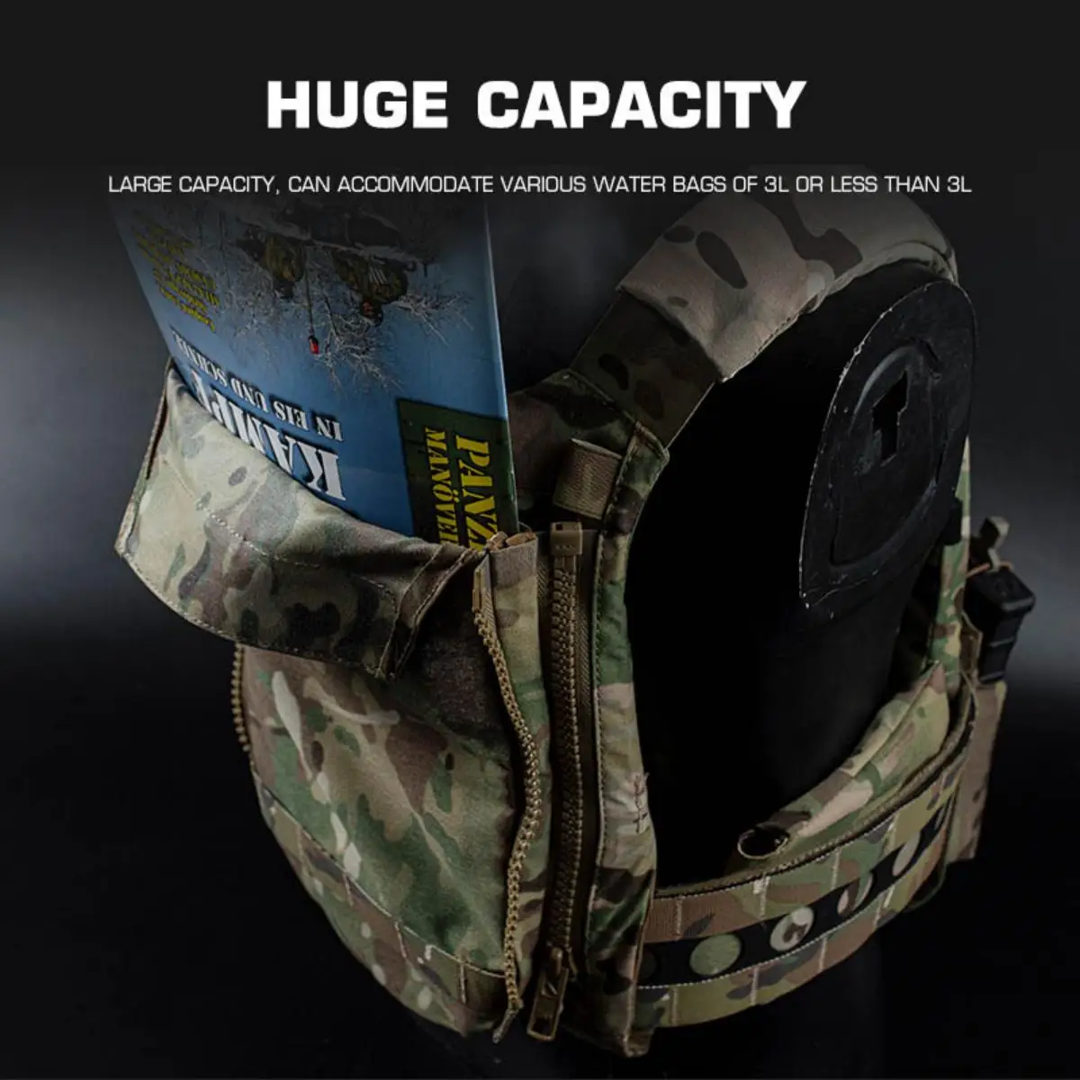POSEIDON DEFENSE V5 PC Panel trasero modular MOLLE para hidratación - imagen 2