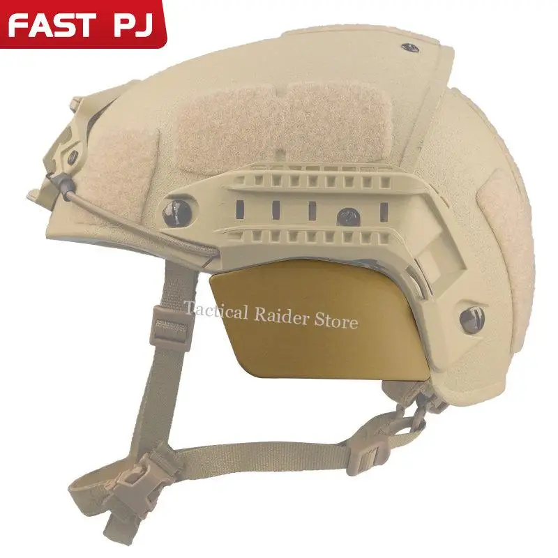 Protección auditiva antibalística para casco, expansión