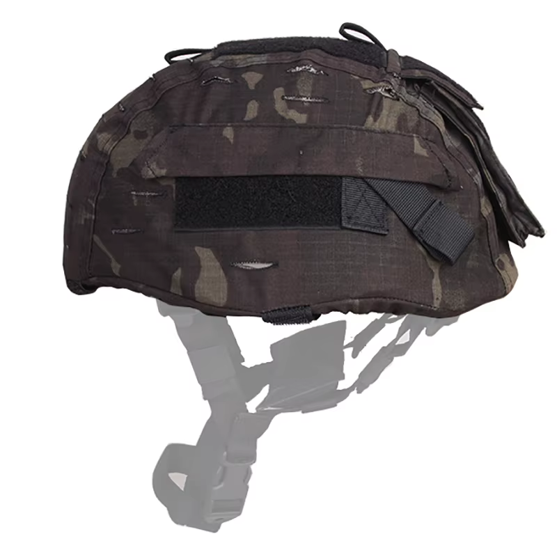 Detalle de la funda táctica para casco