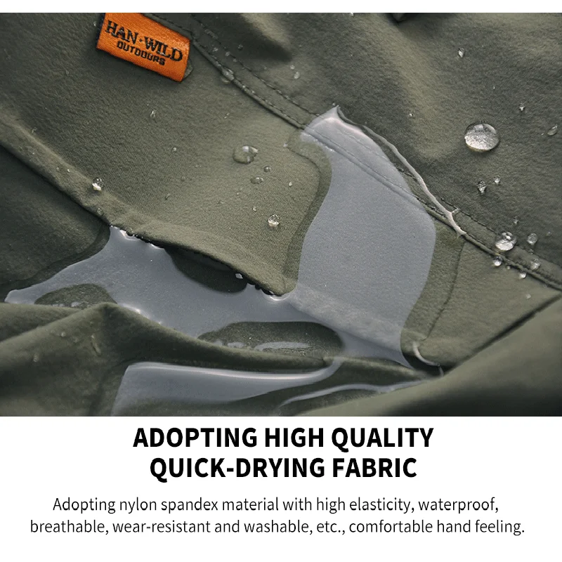 Pantalones tácticos ripstop flexibles cargo impermeables hombre - imagen 4