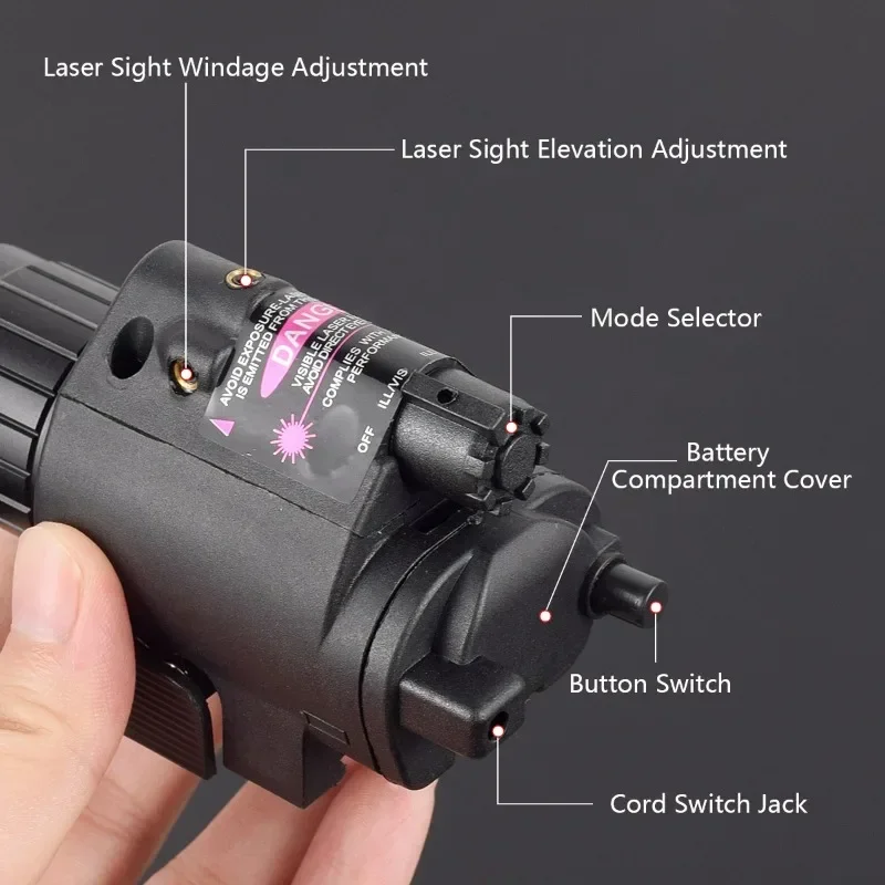 Puntero láser táctico LAMBUL con luz
