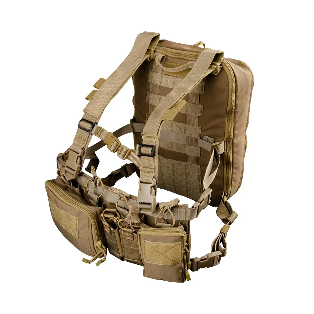 Mochila táctica MOLLE impermeable ajustable para caza y tiro - imagen 4