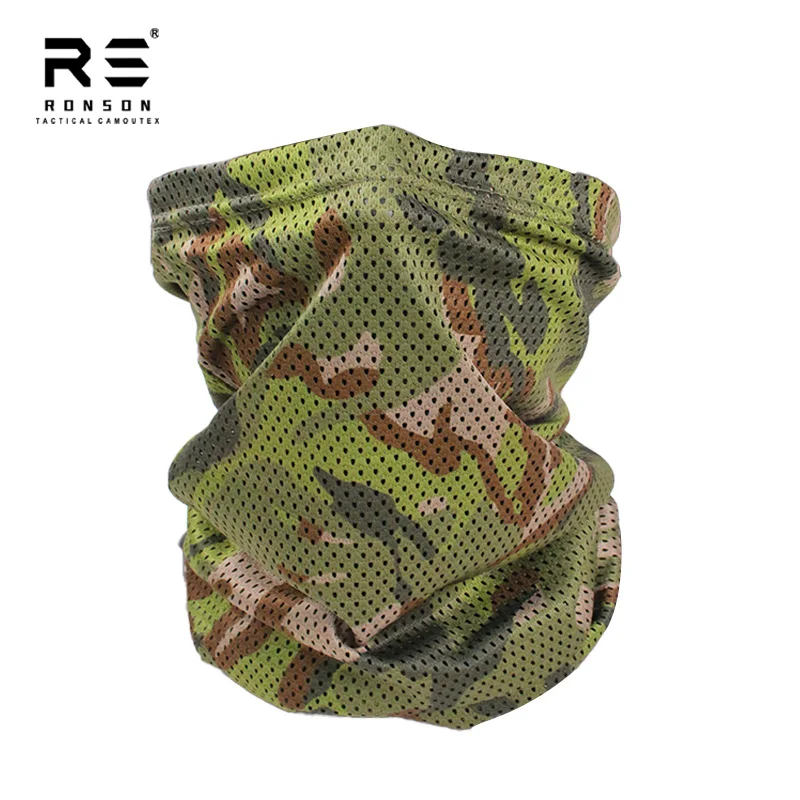 Pañuelo táctico de malla camuflaje bosque para protección facial - imagen 5