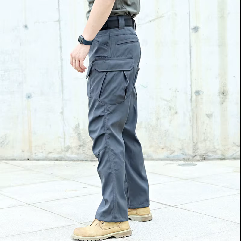 Pantalones tácticos transpirables para hombre con bolsillos cargo