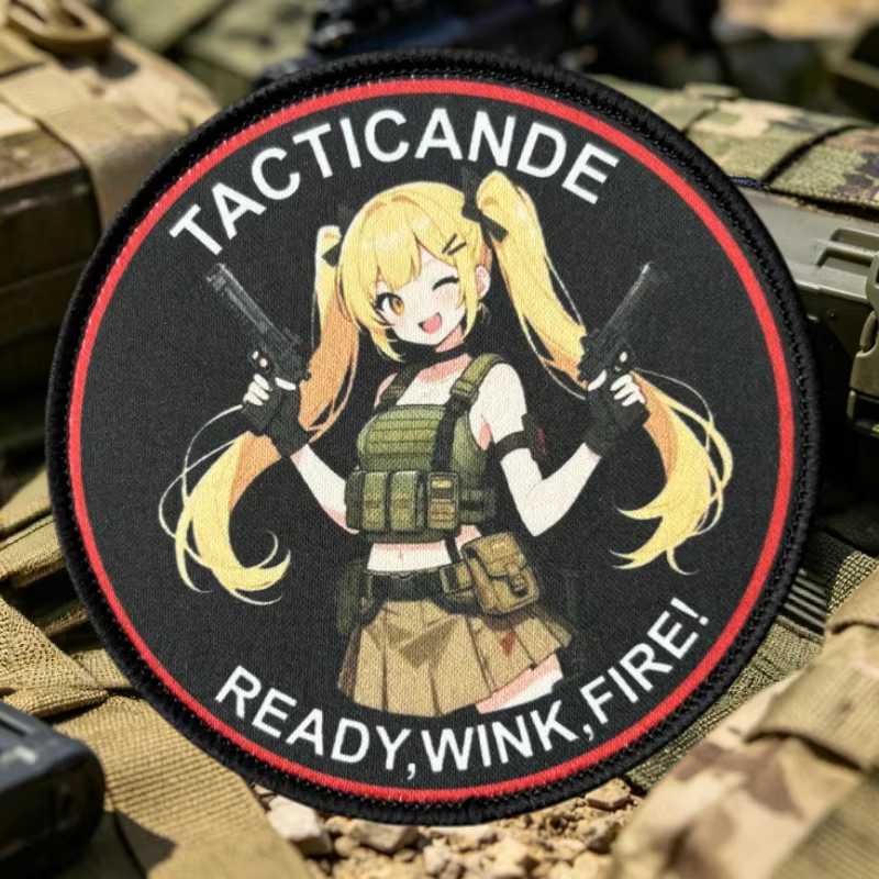 Parche táctico anime moral con gancho y bucle para gorra - imagen 4