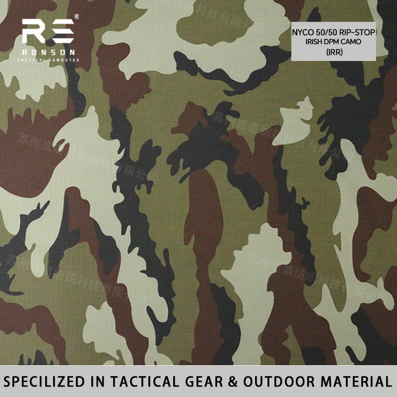 Tela táctica NYCO ripstop camuflaje irlandés para uniformes - imagen 4