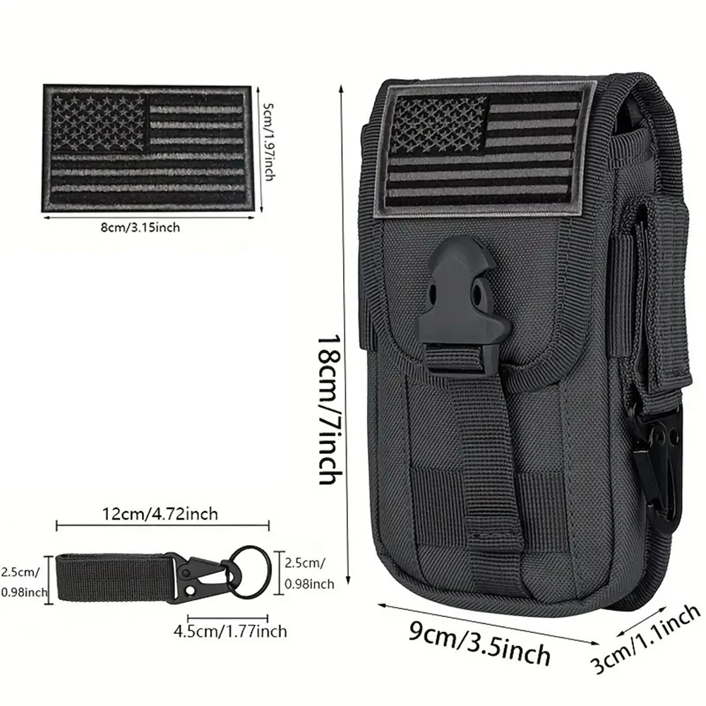 Funda táctica para smartphone con diseño MOLLE