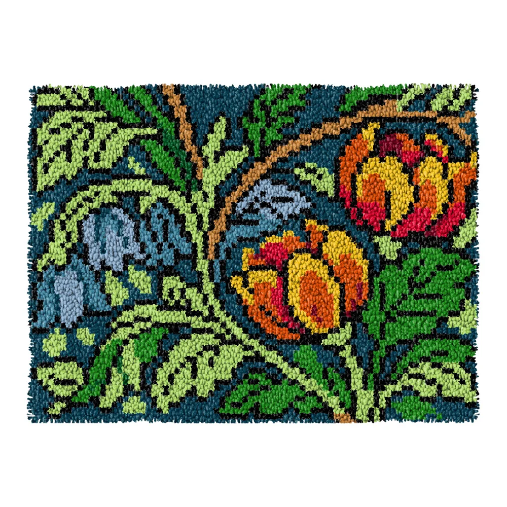 Funda de cojín bordada animales salvajes crochet para sofá y sala - imagen 4