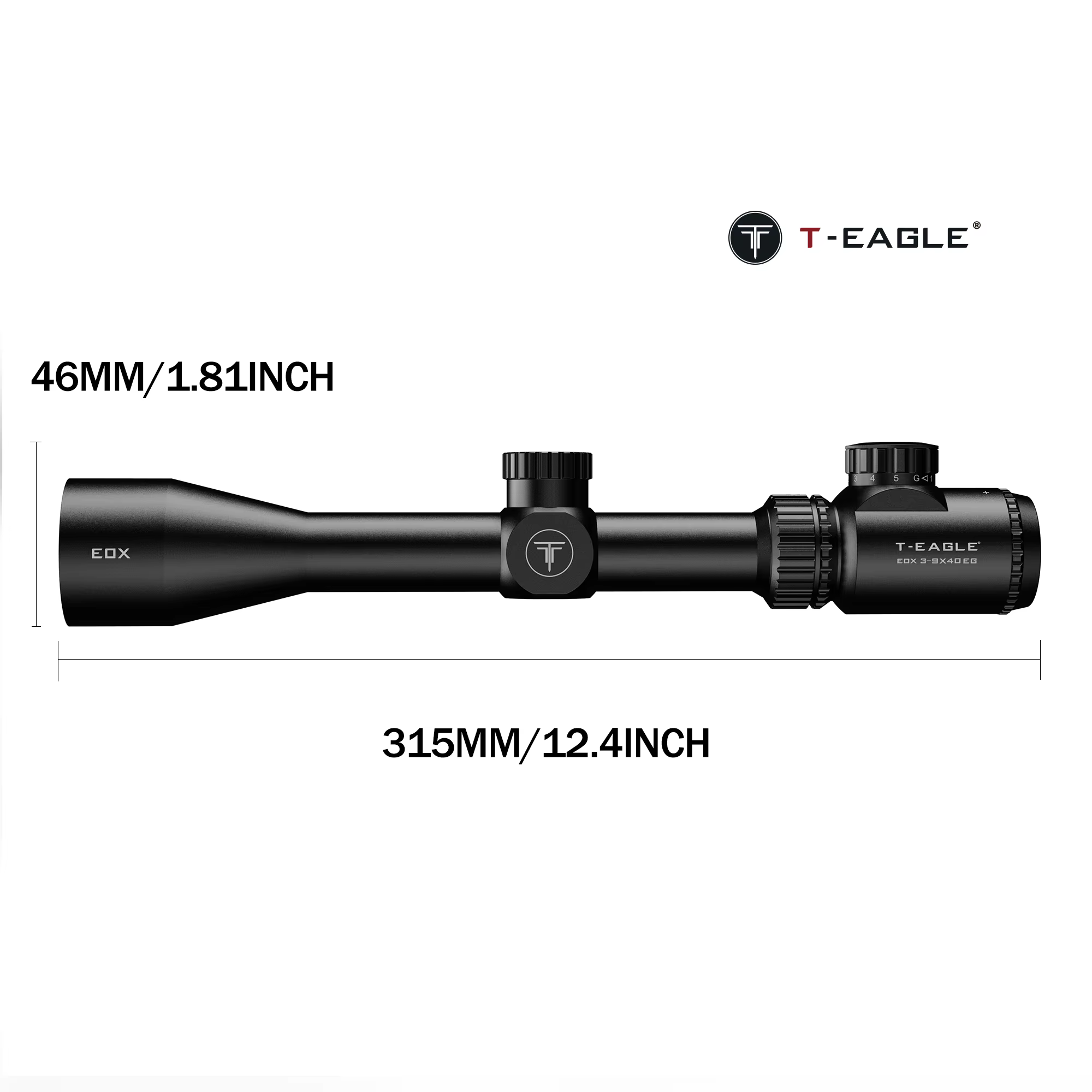 Mira telescópica táctica para rifle Airsoft con retícula roja y verde - imagen 2